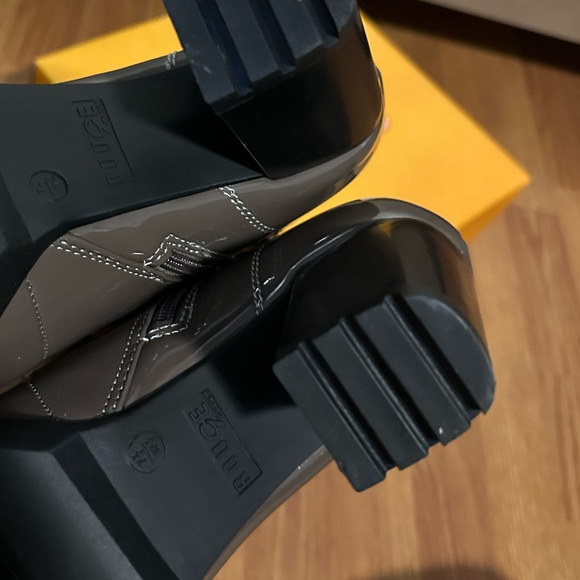 Taupe Tie Booties - Picture 7 of 7